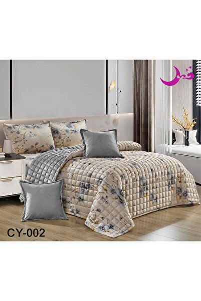 Moon مفرش مضغوط مخمل نفر ونص 4 قطع