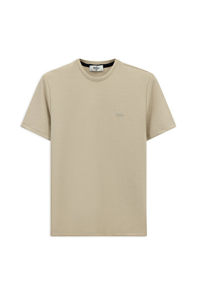 Kiğılı Блуза с къс ръкав, редовна кройка и бродерия на деколтето