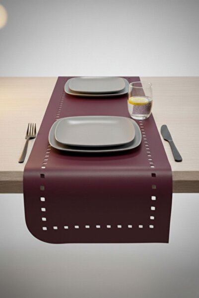 Grand Fine Art 1 Piece Leather Runner-40X140 Cm-Leather Table Cloth