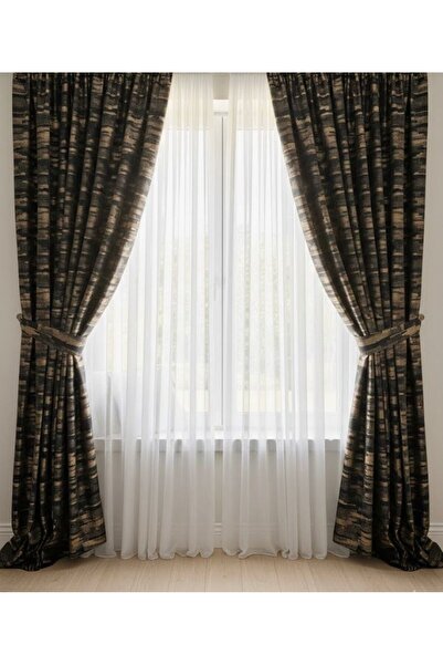 VANESSA PERDE Seri Sonu Kırışmaz 1x3 Pileli Yıkanabilir Şık Fon Perde