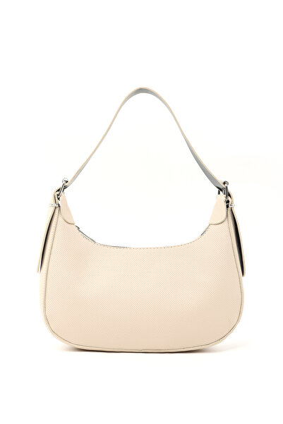 SHAKA Cream Shk196 Faux Leather Zippered, Single Compartment, Adjustable Stra...