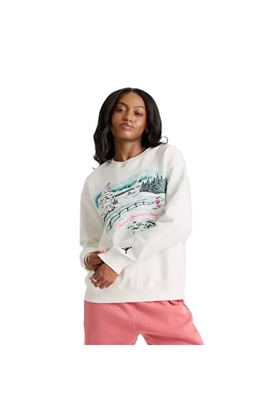 Nike Bluza W J BRK FLC CREW GFX SKI Femei