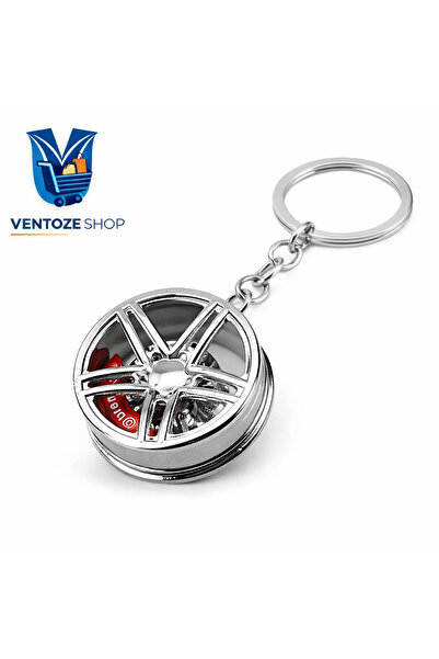 Ventoze Metal Jant Disk Anahtarlık – Araba Aksesuarı & Oto Keychain