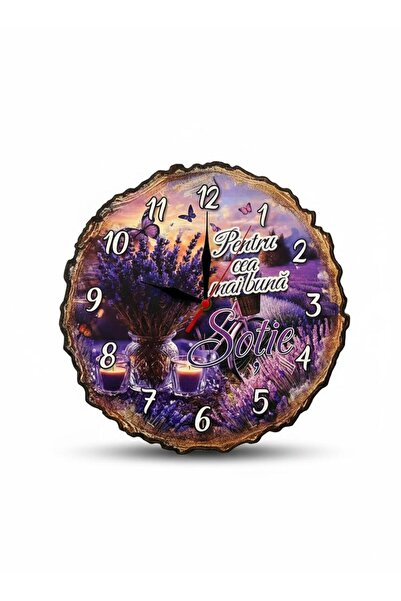 OEM Round wall clock with message for spouse