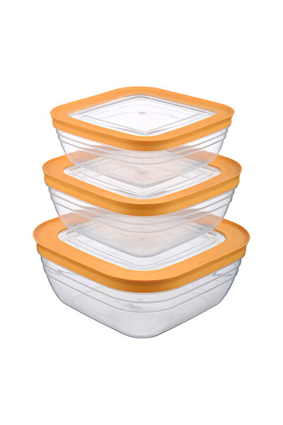 Cosiness Pratical 3-Piece Leakproof Storage Container 1.1 Lt+1.6 Lt+2.4 Lt