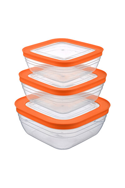 Cosiness Pratical 3-Piece Leakproof Storage Container 1.1 Lt+1.6 Lt+2.4 Lt