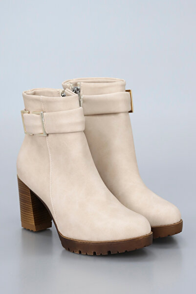 kajal ayakkabı Bln 815 Buckle Detailed High Heel Boots