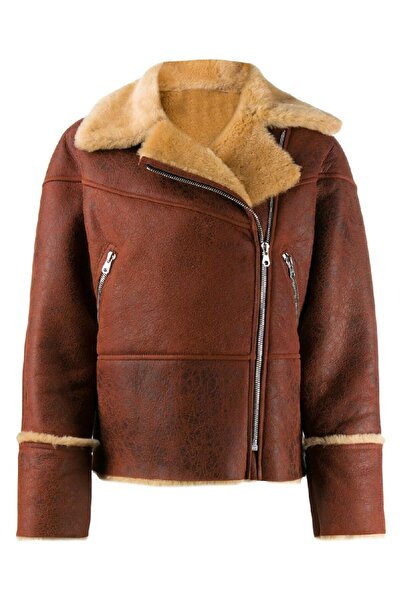 SANDRO Zinal Shearling Biker Jacket