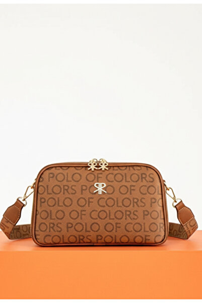H&D COLLECTİON حقيبة كتف نسائية من بولو أوف كولورز تابا إمبيرمي بطباعة ثلاثية...