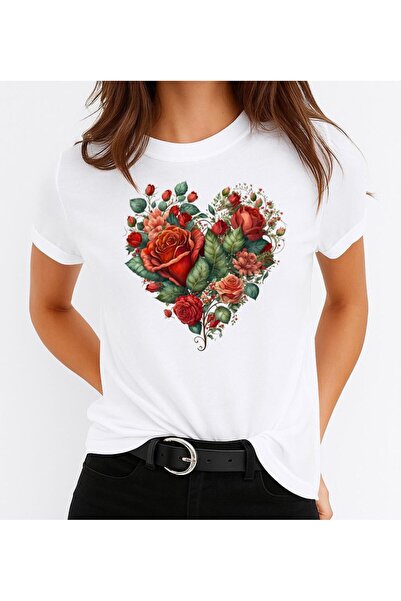 OEM Tricou de damă din bumbac 100% flori