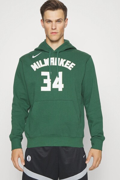 Nike Jordan Giannis Antetokounmpo Milwaukee Bucks Club Men's Sweatshirt Green
