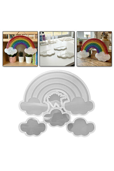 TT Tahtakale Toptancıları Epoksi Gökkuşağı Ve Bulutlu Baby Shower Dekorasyon ...