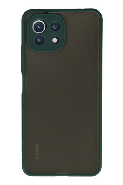 Hulyomer Hub Hulyomer Xiaomi Mi̇ 11 Lite Case Montreal Silicone Cover - Green...