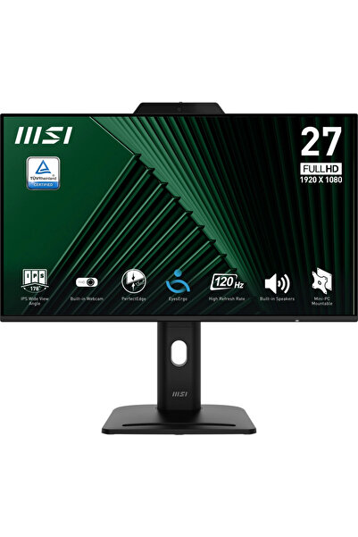 MSI PRO MP272PMG 27 1920x1080 120Hz 1ms HDMI VGA DP Type-C IPS Monitör