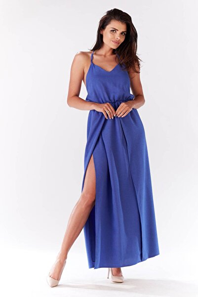 Awama Dress M138 - Blue - S