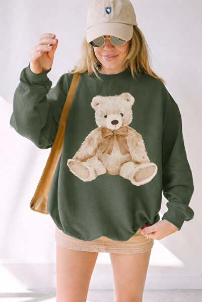 STİLL MAY COLLECTİON Φούτερ Teddy Bear με τύπωμα από οργανικό βαμβάκι