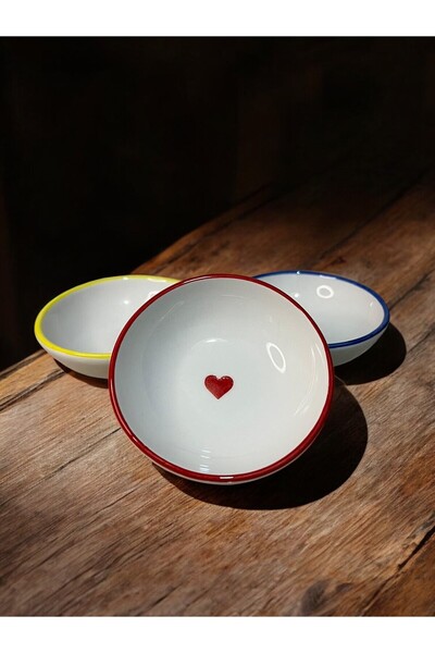 BATUBUR Cookie Serisi 6'lı Sunumluk, Sosluk ve Çerezlik - Kalp Desenli Sunum ...