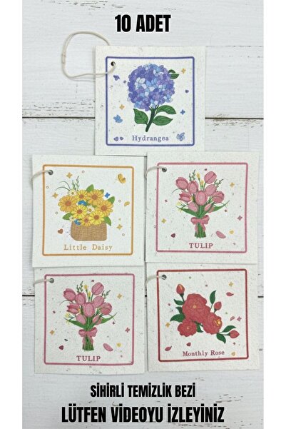 Leila Home Watch the Product Video for the Magic Cleaning Cloth 10-Pack Mixed...