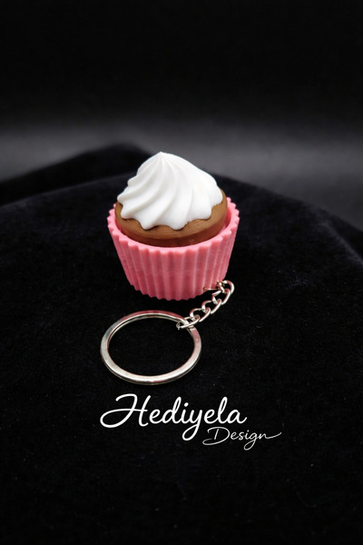 Ela Crafts Cupcake Clicker Keychain