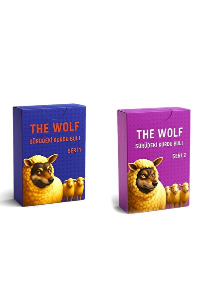 Pufline The Wolf (Find the Wolf in the Herd) Game Card Fun Cards to Play in a...