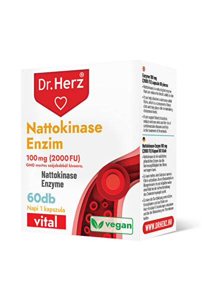 Dr Herz Vegan capsules with nattokinase enzymes 100 mg 2000 FU 60 pcs