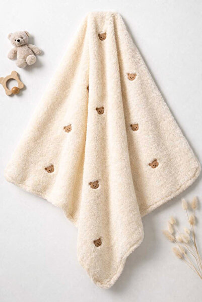 Icon 🧸 Pofuduk Ayıcık Pelüş Bebek Battaniyesi