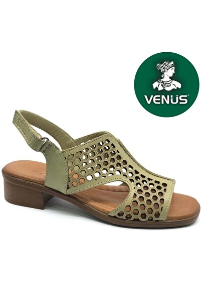 Venüs Nimbatik Prava koža Comfort Ortopedsko Žene Sandale ZELENA