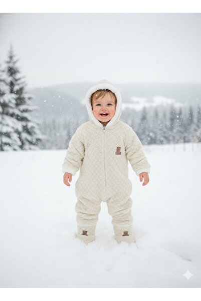 Bo-Gie White Zippered Jumpsuit with Pockets