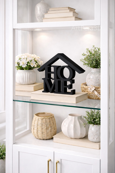 HOME Decorative Object with Roof Detail – Living Room and Showcase Decor