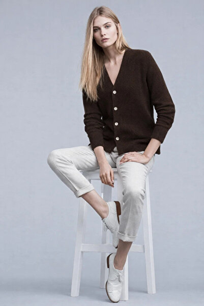 COMBİNE MİCHAİL Pulover confortabil de iarnă pentru femei, cu decolteu în V, ...