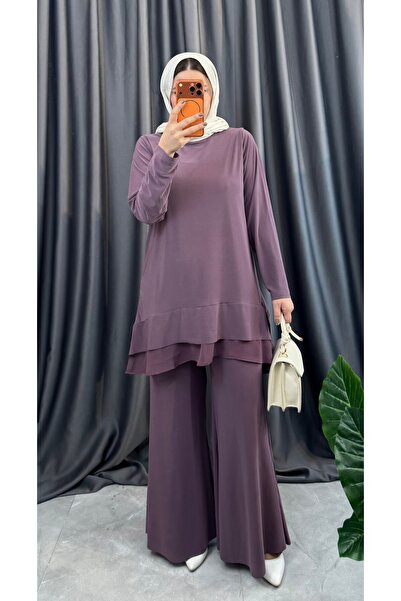 NİSUM MODA Flared Double Suit with Trousers