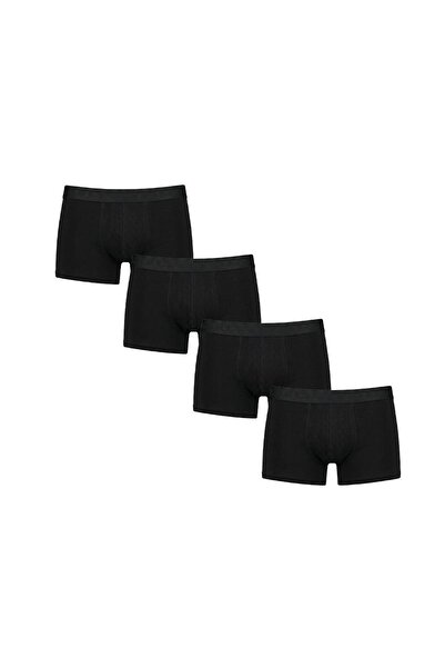 AVESŞENER Men's Boxer Stretch Fabric Combed Cotton Economical Pack of 4