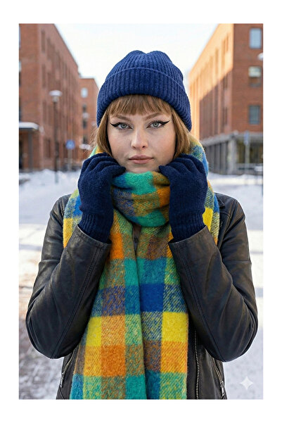 Namaste Vintage Multi-Colored Patterned Tassel Winter Shawl (42X205 cm)