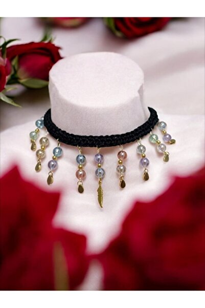 escoines koleksiyon Escoines Handmade Macrame String Choker Necklace Original...