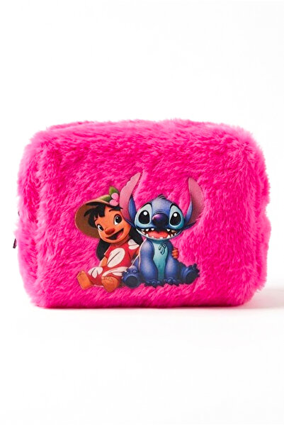 MakeWell Cute Stitch Plush Bag - Zippered Purple - Girl's Gift