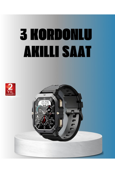 UCUZTEKNO Kablosuz Şarjlı Akıllı Saat Ultra İnce Tasarım