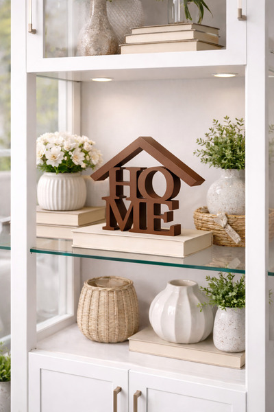 HOME Decorative Object with Roof Detail – Living Room and Showcase Decor