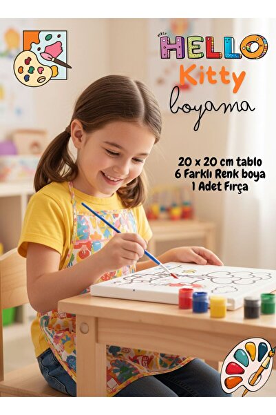 zera collection İlk Sanat Atölyem Boyama Seti - Hello kitty Serisi hem eğitic...