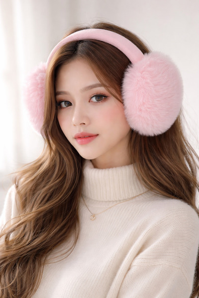 Nilbutik Cold Protective Soft Plush Foldable Ear Protector Earphones