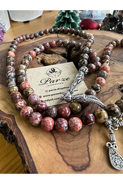 parze doğaltaş 99 Jasper Natural Stone Prayer Beads 8 mm