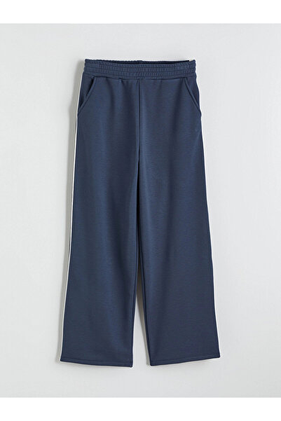 LC Waikiki Pantaloni de sport pentru fete LCW Kids, antracit, cu talie elastică