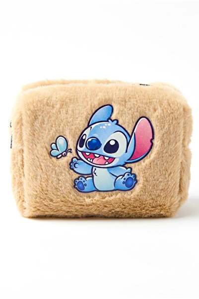 MakeWell Cute Stitch Plush Bag - Zippered Purple - Girl's Gift