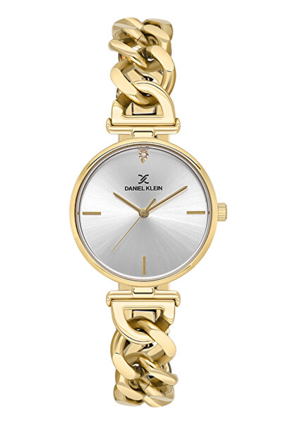 Daniel Klein Dk.1.13820-3 Chain Cord Water Resistant Gold Color Women Wristwatch