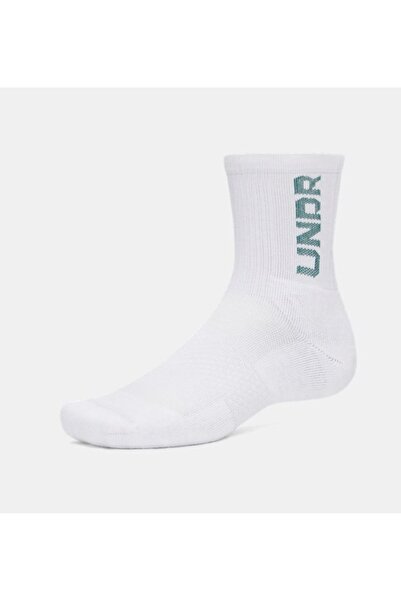 Under Armour Unisex UA 3-Maker 3’lü Paket Mid-Crew Çorap 1373084-106