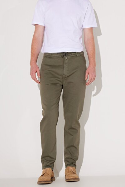 Lee Каки гъвкави слим кройки джогър панталони - нормална талия