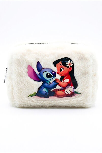 MakeWell Cute Stitch Plush Bag - Zippered Purple - Girl's Gift