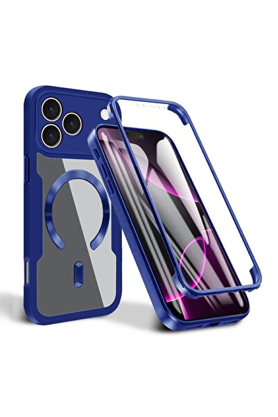 Techsuit Husa 360° iPhone 17 Pro Max ColorVerse MagSafe, albastru