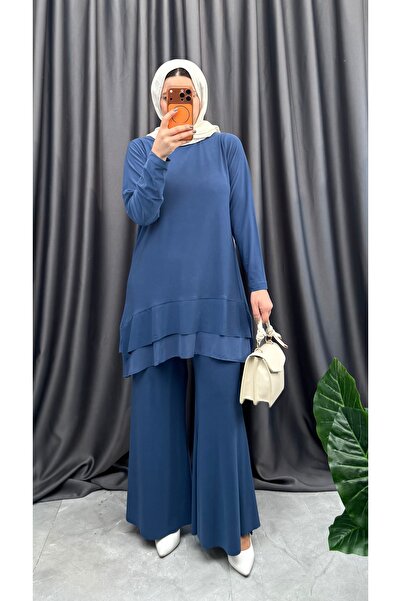 NİSUM MODA Flared Double Suit with Trousers