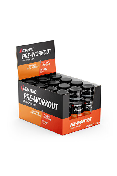 Nutramino Nutramino preworkout shot, orange flavor, 12 pcs x 60ml