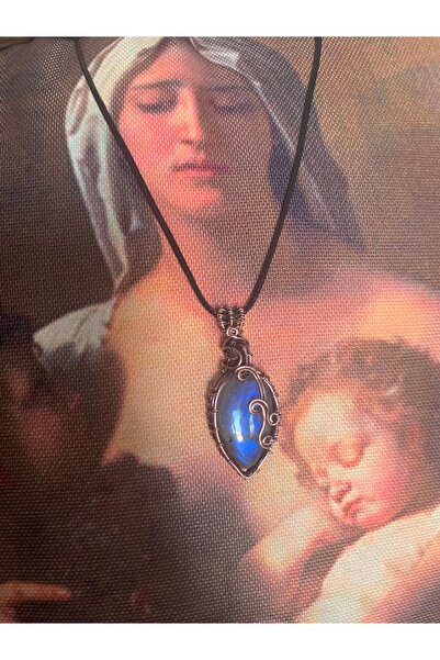 isikaccessories Labradorite Necklace Copper Special Design (Handcrafted)